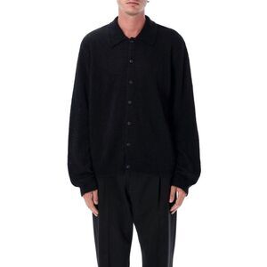 OUR LEGACY Men's Knit Button-Up Cardigan Men BLACK Sweaters & Cardigans